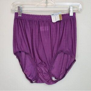 Vintage Sears Best "The Doesn't" panty purple striped deadstock high waist